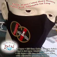 Load image into Gallery viewer, ELITE 100% cotton Heavy Knitted Fabric Face Mask with Adjustable Ear Loop